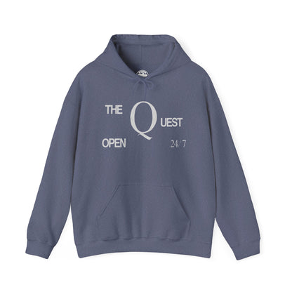 The Quest Club Hoodie (Birmingham Alabama Gay Club/1977-2022/Exterior Sign with Vintage Print Effect)