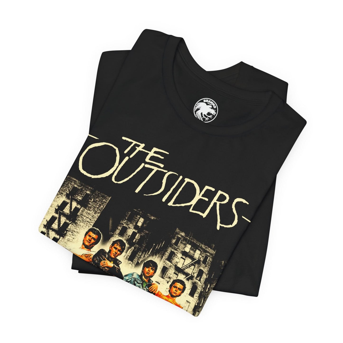 The Outsiders (Italian Poster Image Graphic with Vintage Print Effect/The Outsiders Shirt)