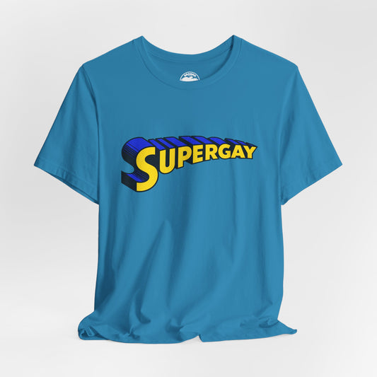 Supergay (Replica 70's Gay Pride Supergay Shirt/Gay Superman Logo)