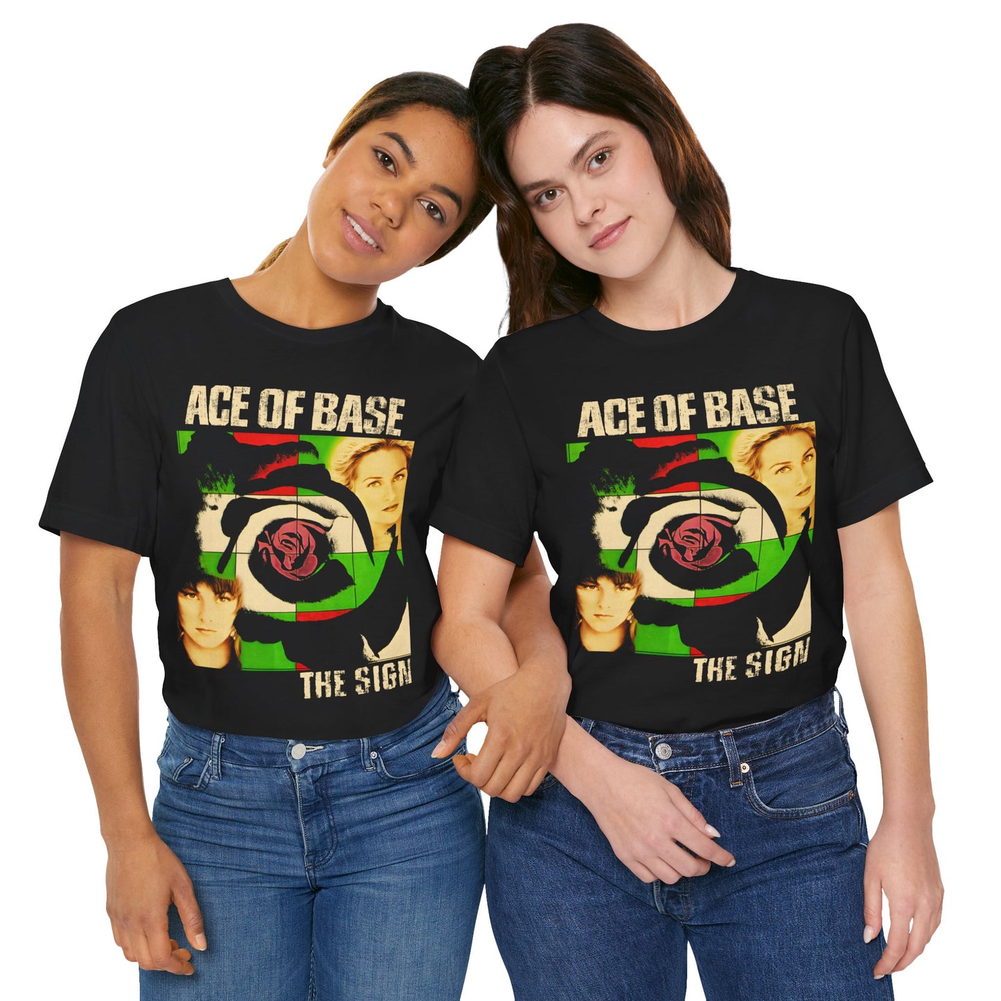 Ace of Base (Replica "The Sign” Promo T-Shirt/Ace of Base Shirt)