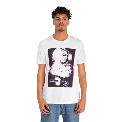 Divine (Replica 80's Promo tee with Vintage Pink Punk Trash Effect)