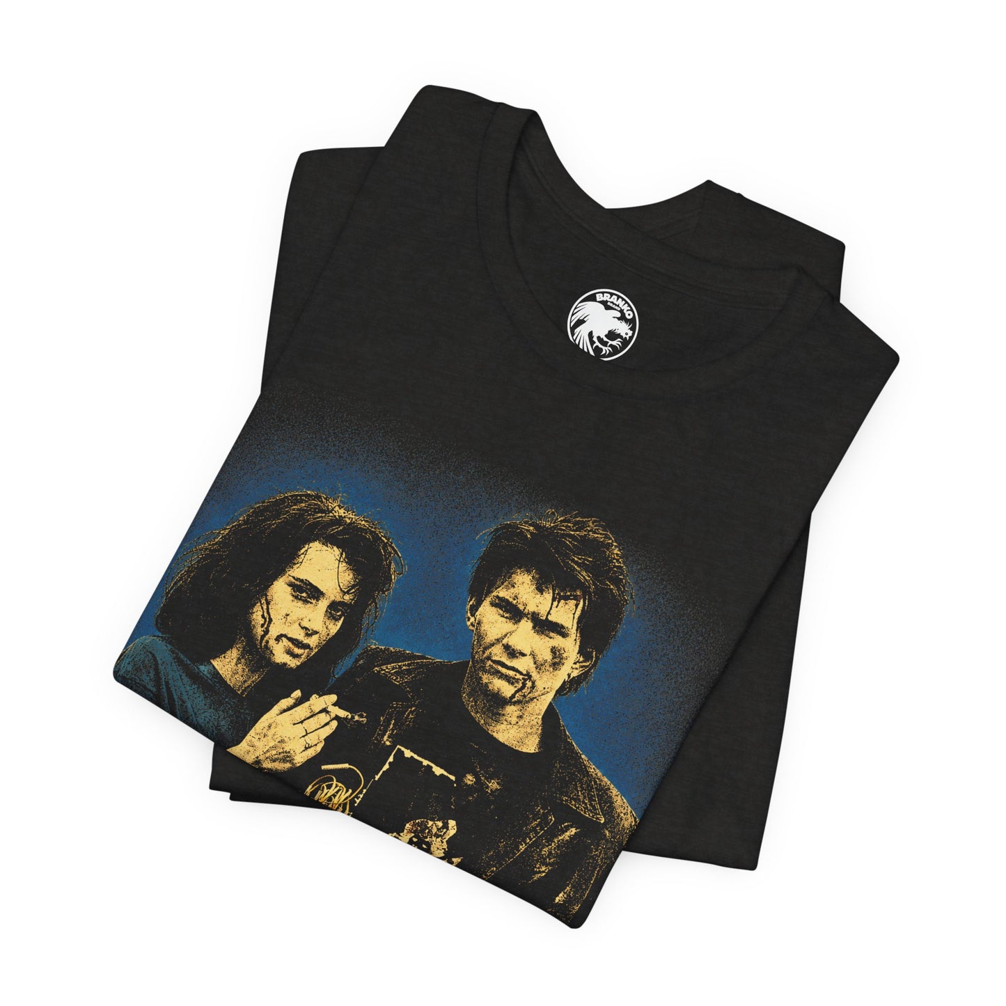 Heathers (Veronica and J.D. Graphic with 90's Rock Tee Effect)