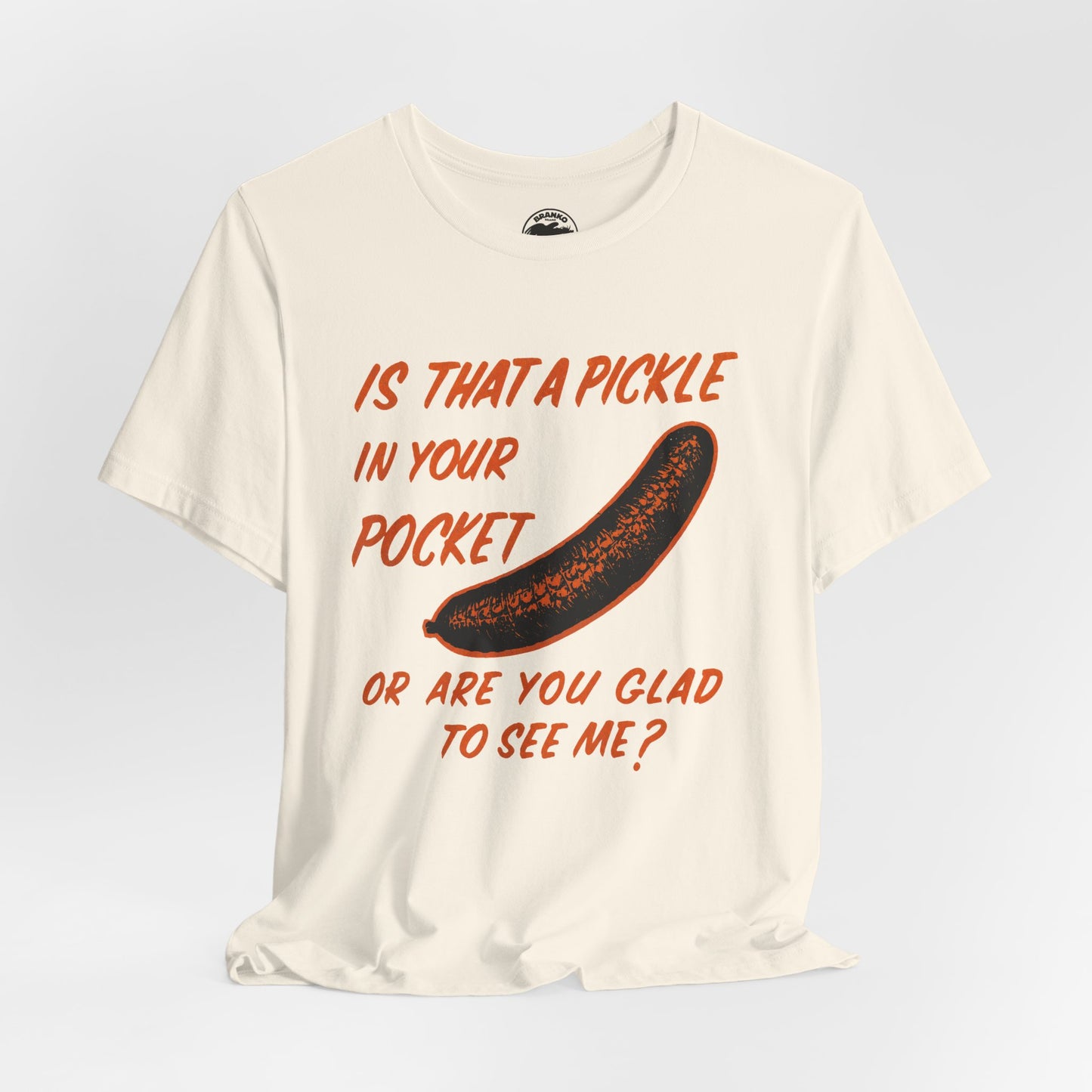 Is That a Pickle in Your Pocket... (Replica 70's Iron-On Transfer Graphic)