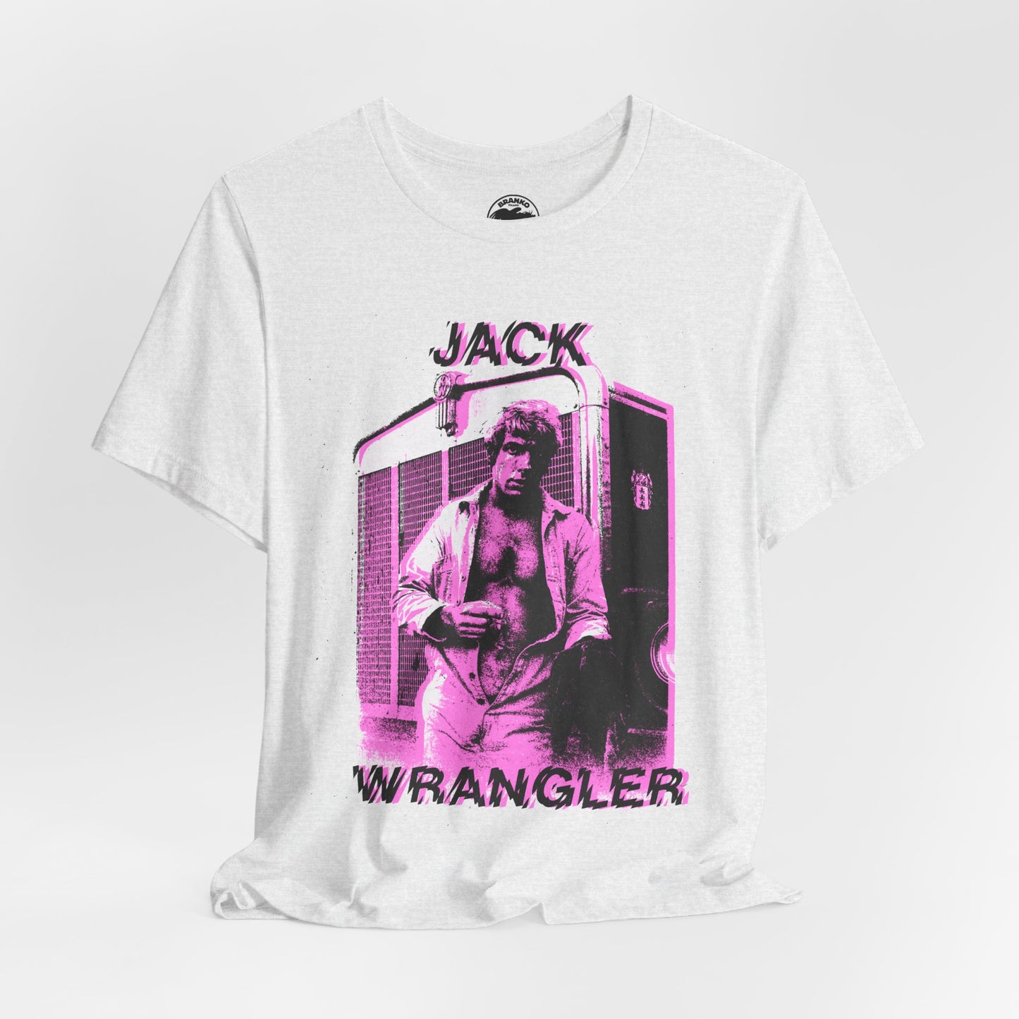 Jack Wrangler (Gay Adult Film Legend/Graphic with Vintage Print Effect)