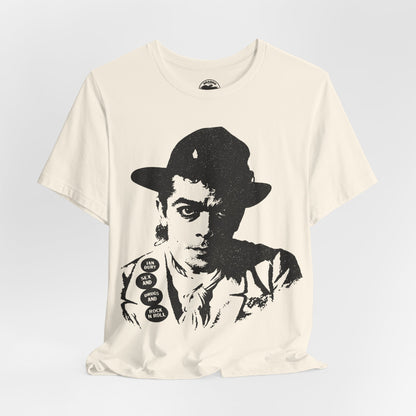 Ian Dury (Replica Sex and Drugs and Rock n' Roll Promo Tee/1977)