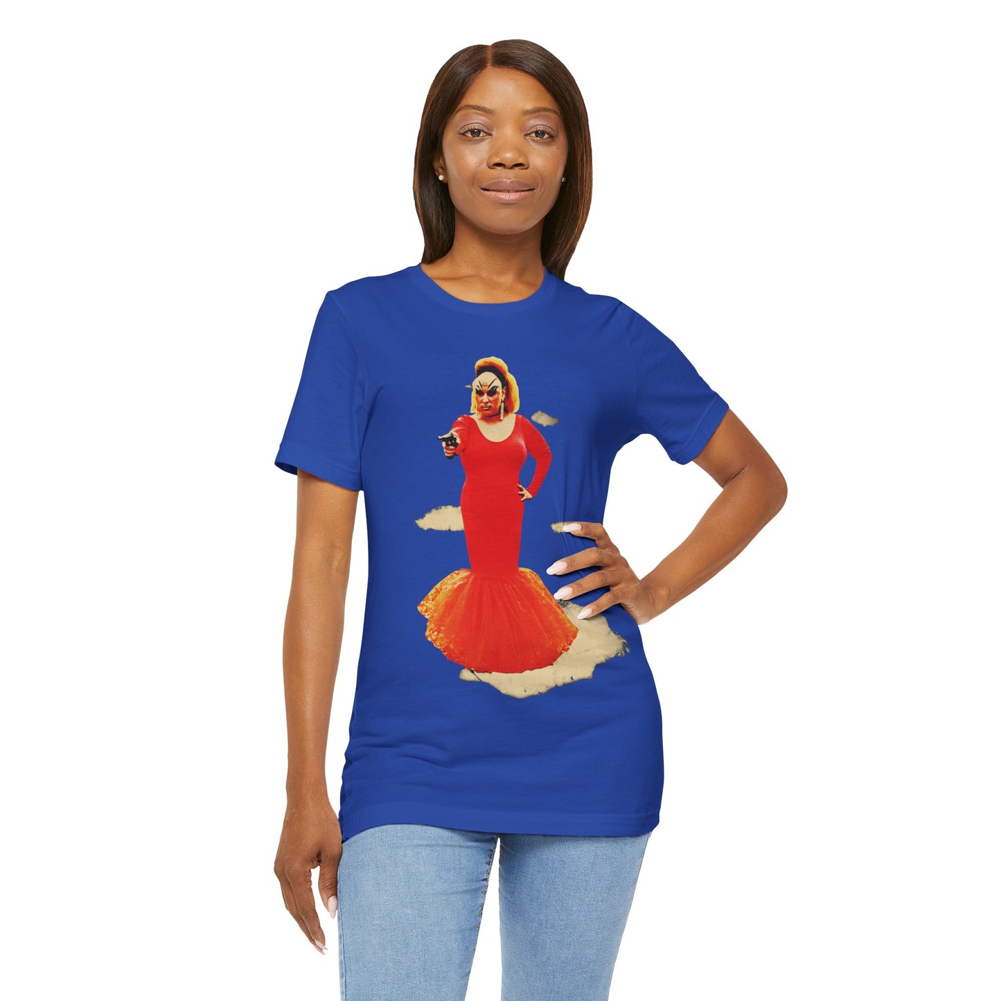 Pink Flamingos (Oversized Divine Graphic with Vintage Print Effect/John Waters)