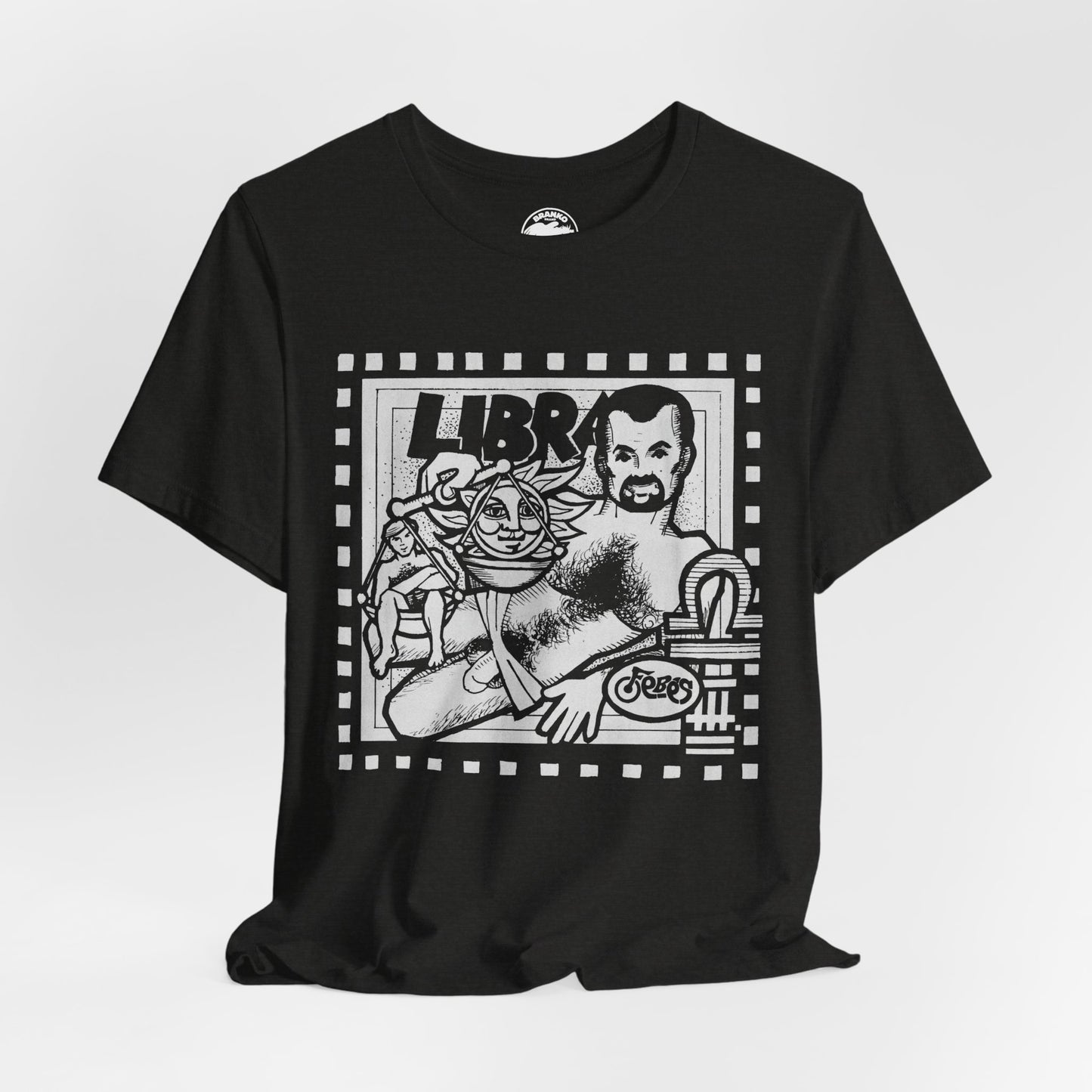 Libra (Replica 1977 Febe's Leather Bar Promo Tee/Gay Astrology)