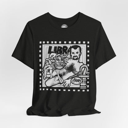 Libra (Replica 1977 Febe's Leather Bar Promo Tee/Gay Astrology)