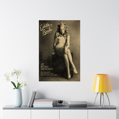 Edith Beale at Reno Sweeney Poster (Restored Reprint from 1978 Appearances)
