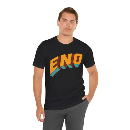 Eno (Here Come the Warm Jets Logo/Brian Eno shirt)