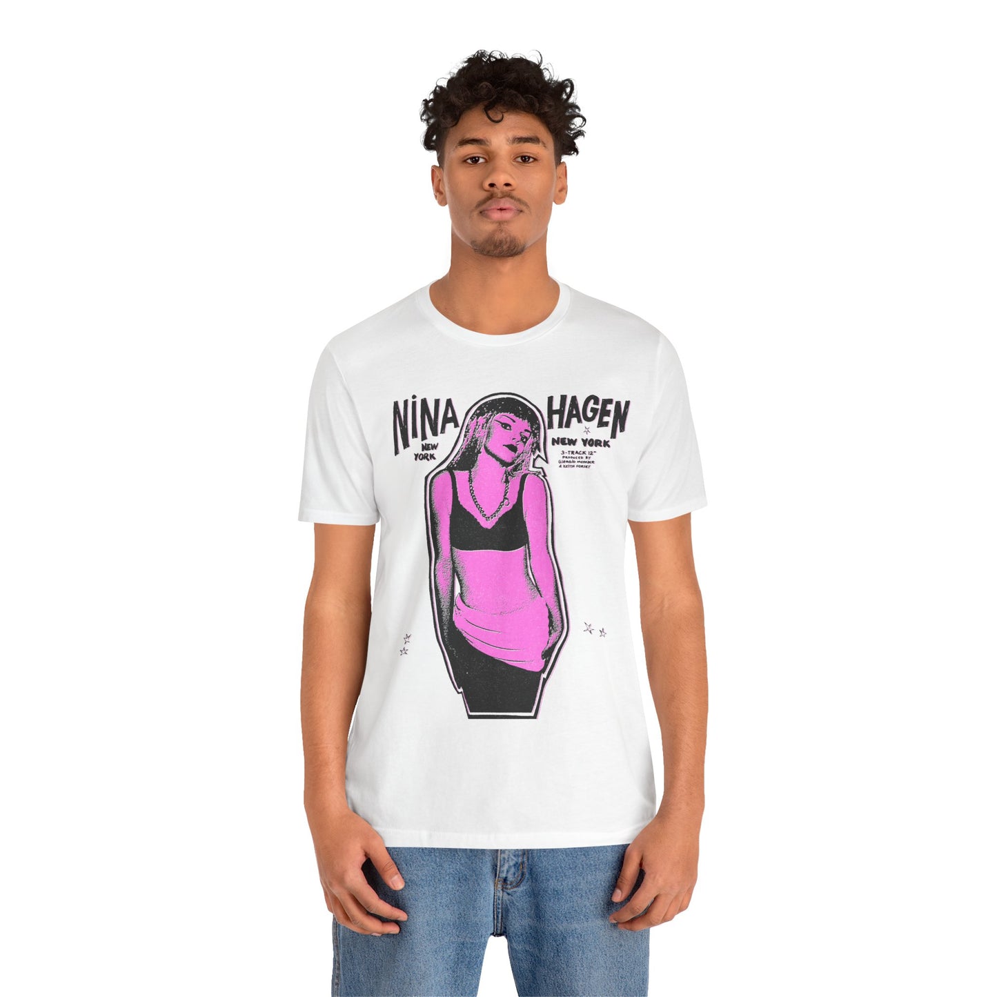 Nina Hagen (Replica New York New York Promo Tee with Vintage Punk Effect/Nina Hagen Shirt)