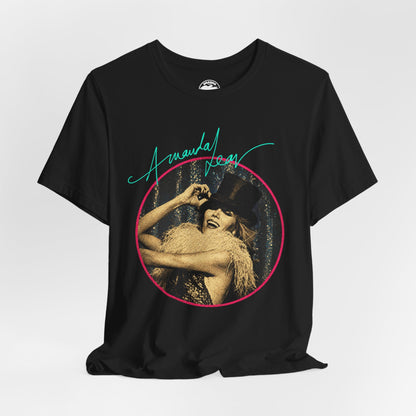 Amanda Lear (Graphic with 70's Vintage Print Effect/Sweet Revenge Back Album Cover Image)