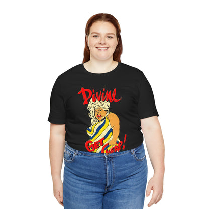 Divine Get Cheap! (Replica Early 80's Born to Be Cheap Promo Shirt/Graphic with Vintage Comic Effect/Divine Born to Be Cheap)