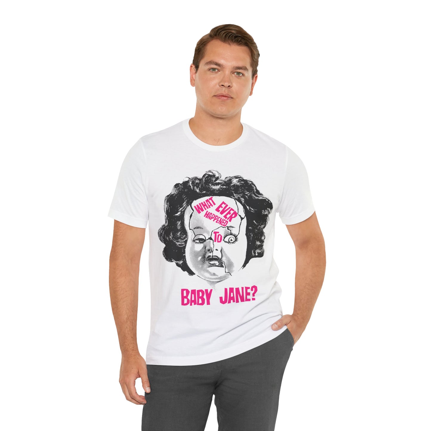 What Ever Happened to Baby Jane? (Cracked Doll Head Graphic/Bette Davis/Joan Crawford)