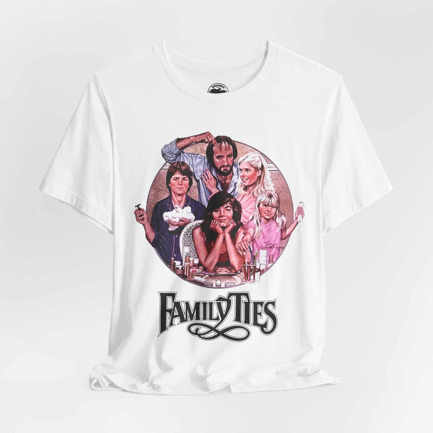 Family Ties (Replica Early 80's Promo Shirt/80's Tees)