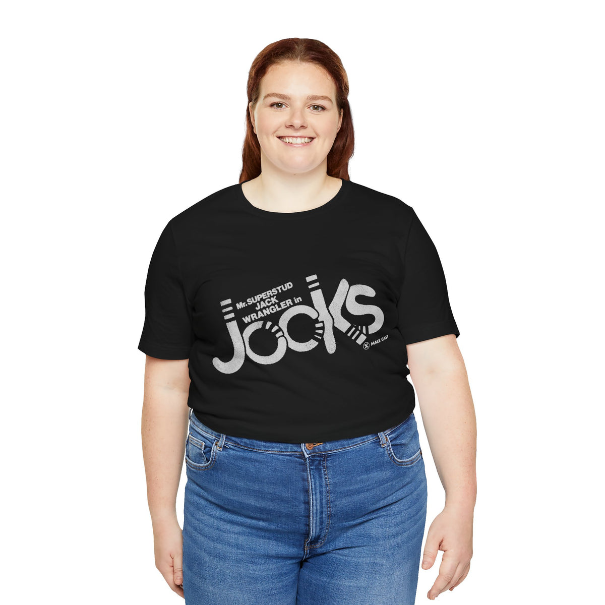 Jock's (Replica 70's Gay Adult Film Promo Tee/Jack Wrangler/70's Gay Porn)
