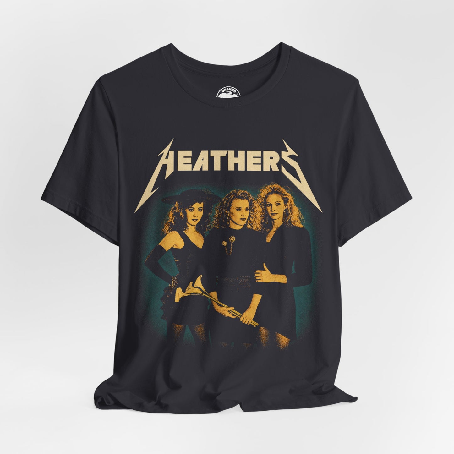 Heathers (Metal Tee Edition/Heathers Graphic with Vintage Metal Vibe)