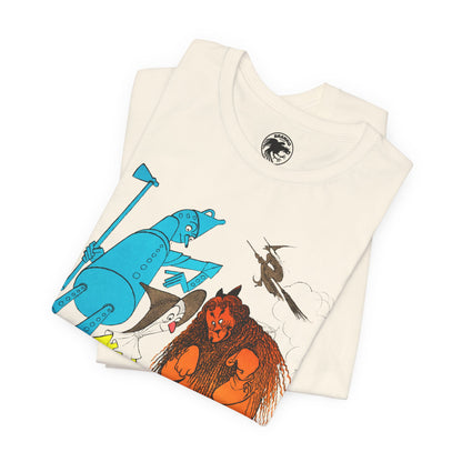 Wizard of Oz (Al Hirschfeld Color Illustration with Vintage Print Effect)