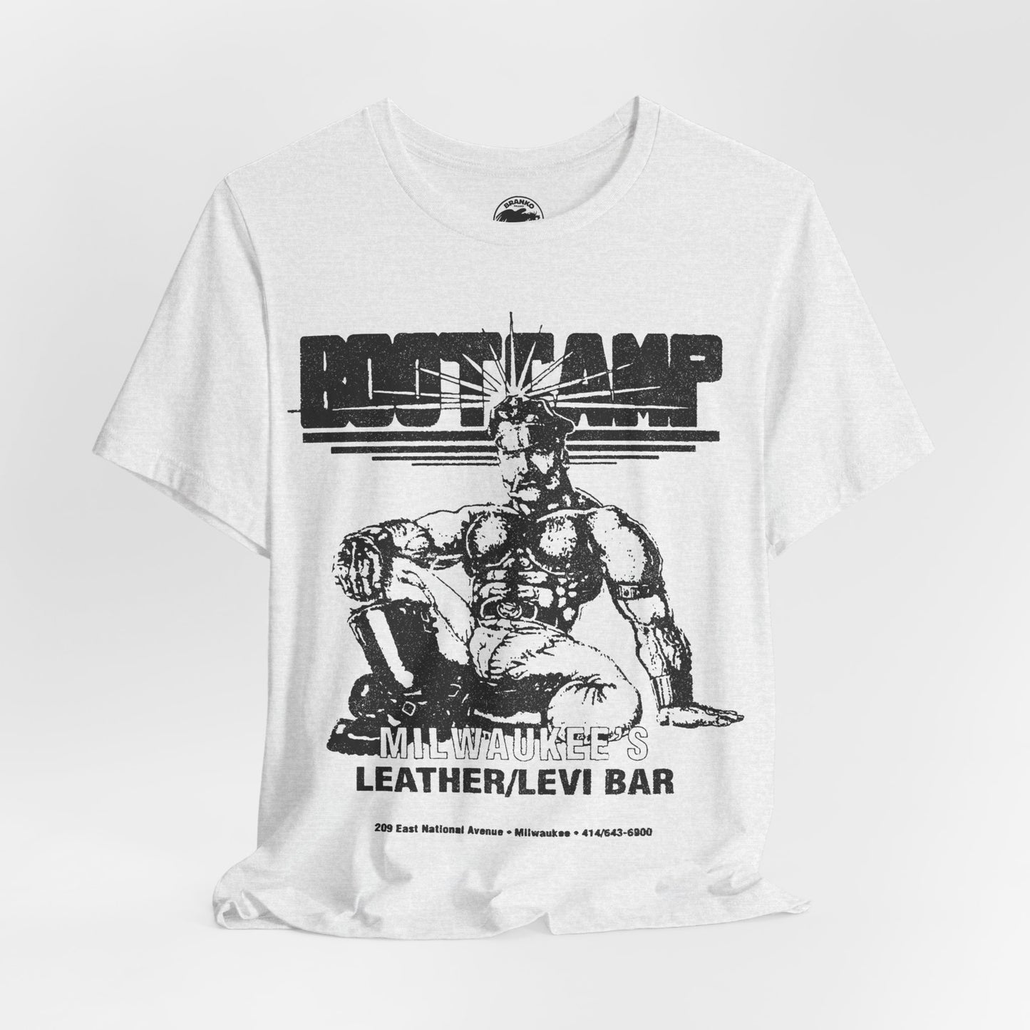 Boot Camp Saloon (Milwaukee Leather and Levi Bar/1984-2011/Early 90's Logo with Vintage Effect)