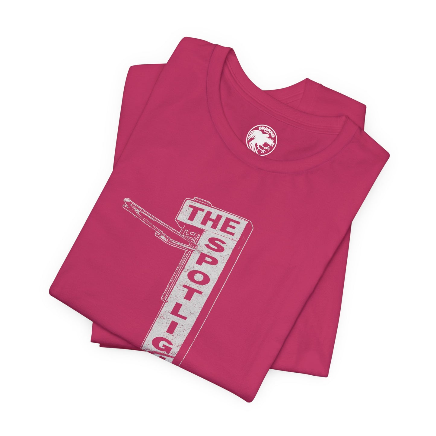 Spotlight (Historic Los Angeles Gay Bar/1963-2011/Exterior Sign Illustration with Vintage Print Effect)