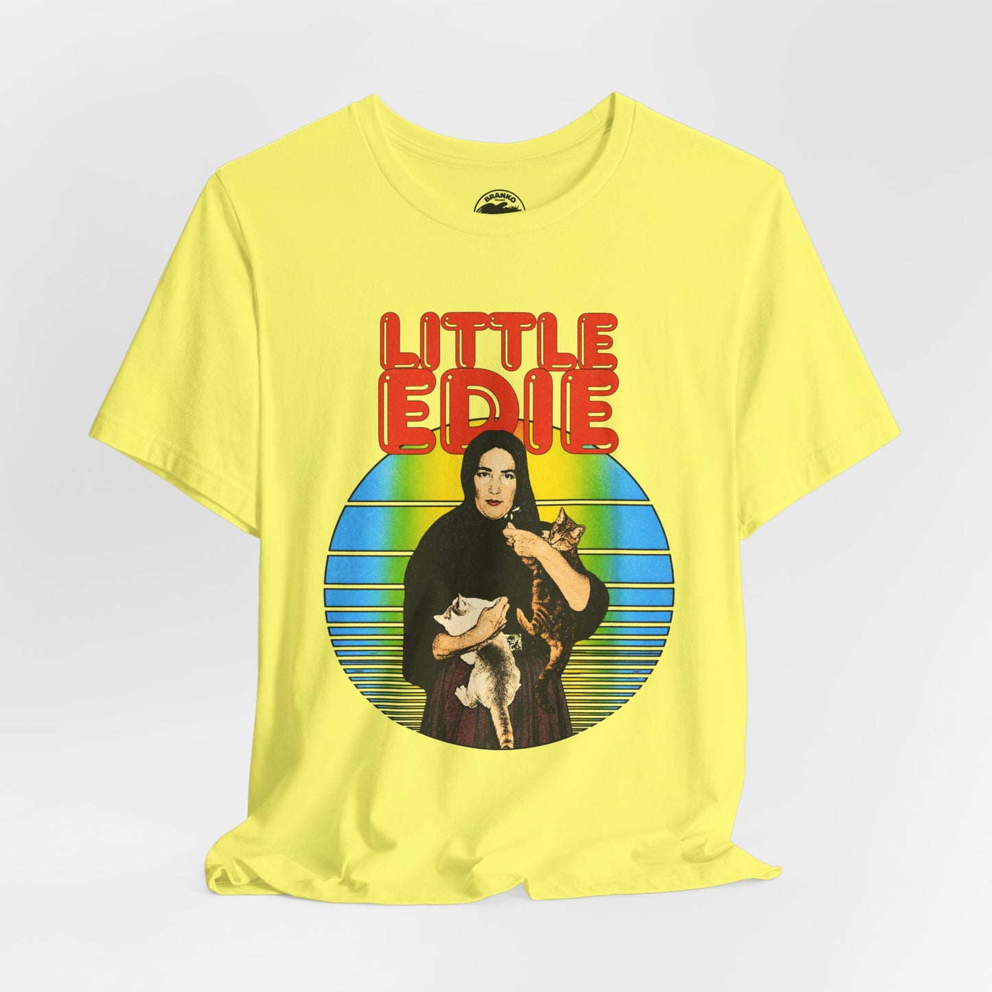 Little Edie (70's Iron On Style Graphic with Vintage Print Effect/Grey Gardens Shirt/Edith Bouvier Beale)