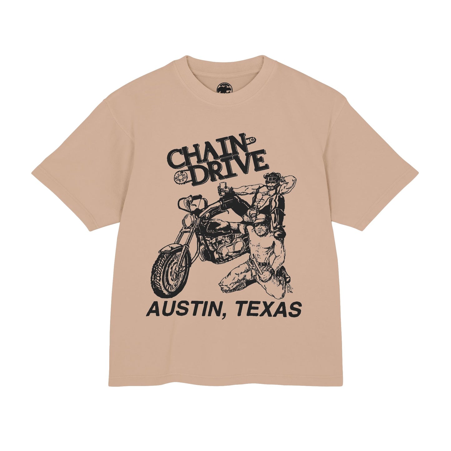 Chain Drive Austin (Special Edition Boxy Heavy Tee/260 GSM/100% Combed Cotton)