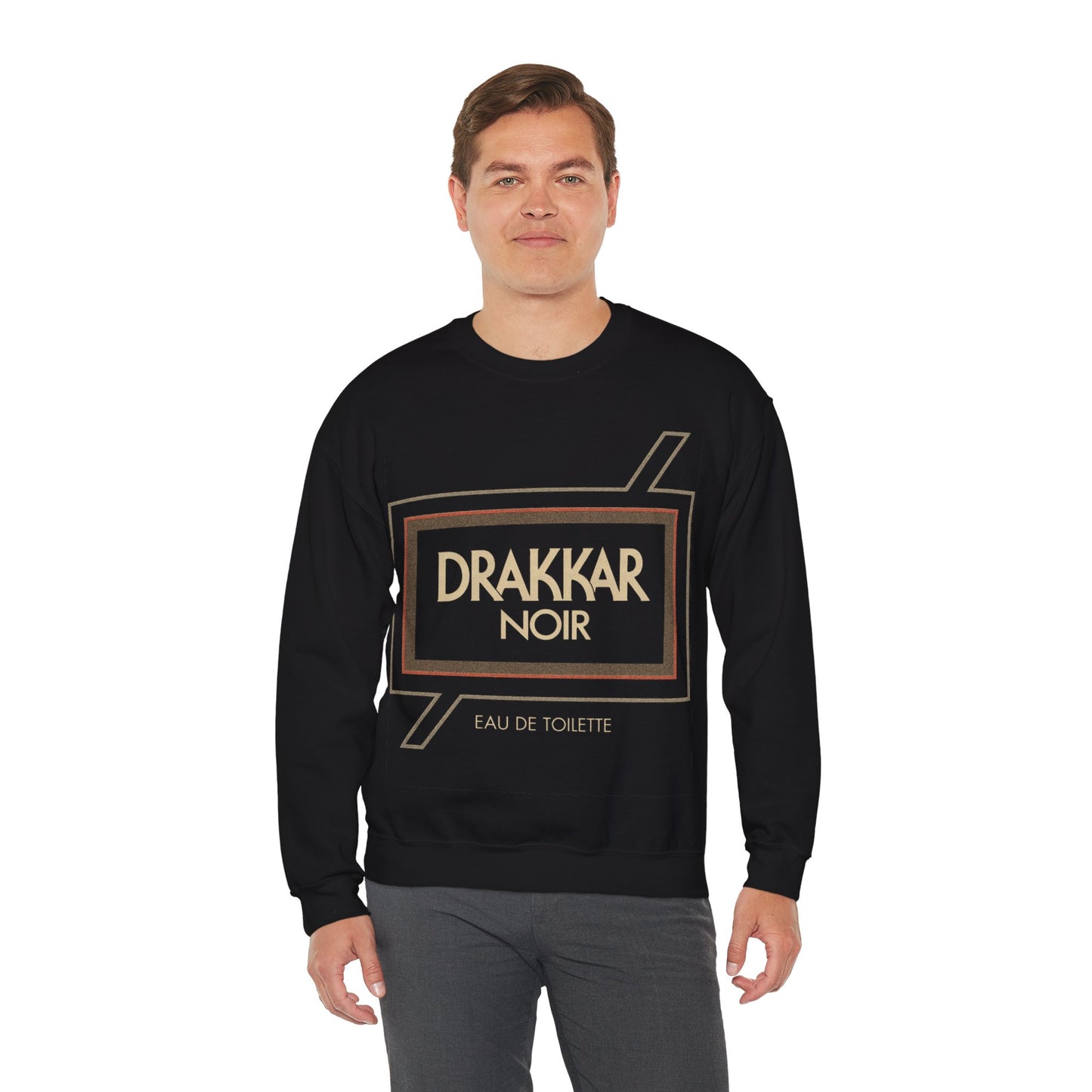 Drakkar Noir Sweatshirt (Oversized Logo with Vintage Print Effect)