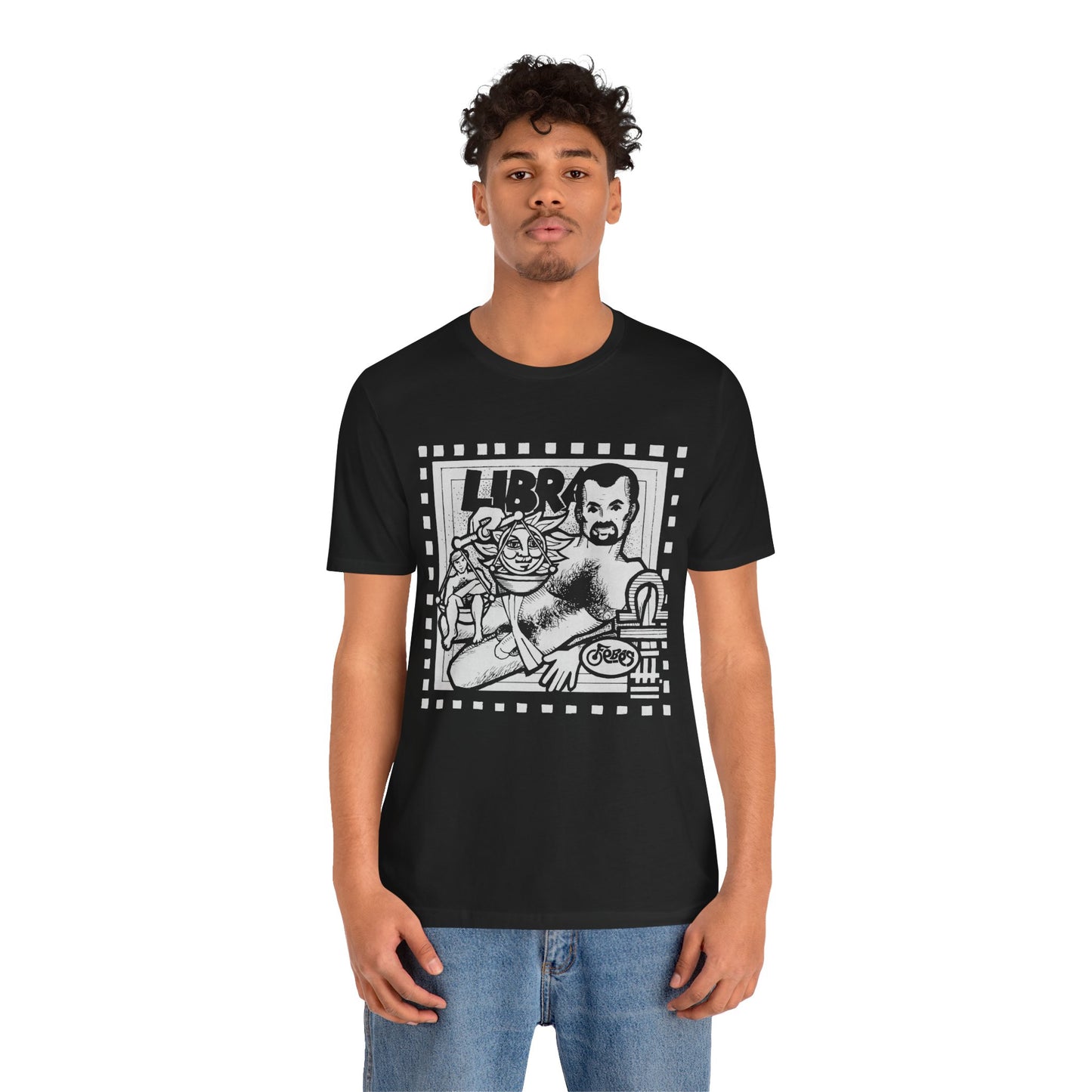 Libra (Replica 1977 Febe's Leather Bar Promo Tee/Gay Astrology)