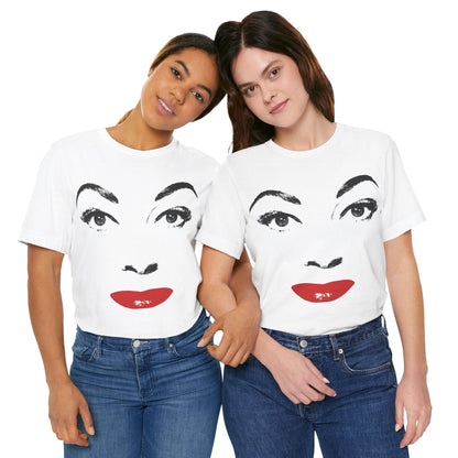 Mommie Dearest (Horrifyingly Large Face Graphic with Vintage Print Effect/Mommie Dearest Shirt/Faye Dunaway/Joan Crawford Shirt)