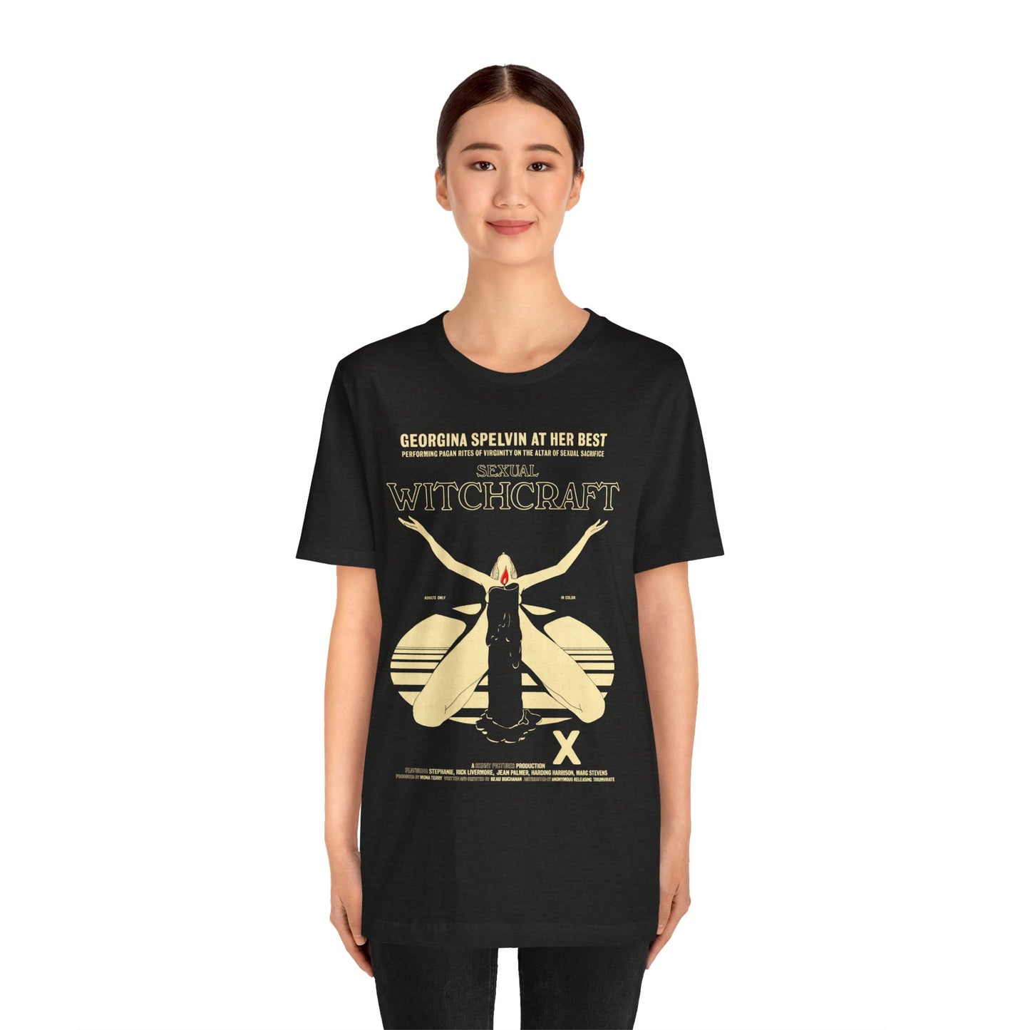 Sexual Witchcraft (1973 Adult Film/Georgina Spelvin/Vintage Porn Shirt)