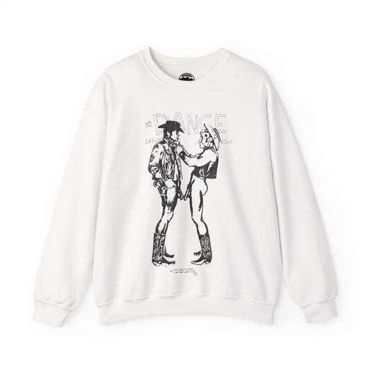 Longhorns - Dance Sweatshirt(Jim French Cowboys with Vintage Punk Effect/1969 Colt Album/Appropriated by Malcolm McLaren & Vivienne Westwood)