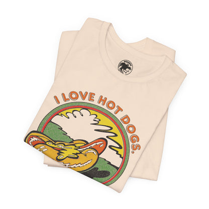 I Love Hot Dogs. Do You? (Replica 70's Iron-On Tee)