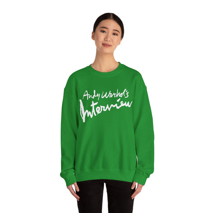 Interview Magazine Logo Sweatshirt (Replica Promo Sweatshirt/Andy Warhol's Interview Magazine)