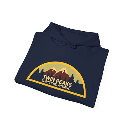 Twin Peaks Sheriff Department Hoodie (Logo with Vintage Print Effect/Twin Peaks Shirt)