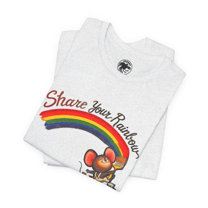 Share Your Rainbow (Replica 70's Iron-On Transfer Graphic)