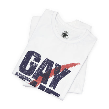 Gay the Vote (90's Rock the Vote Logo Reimagined)