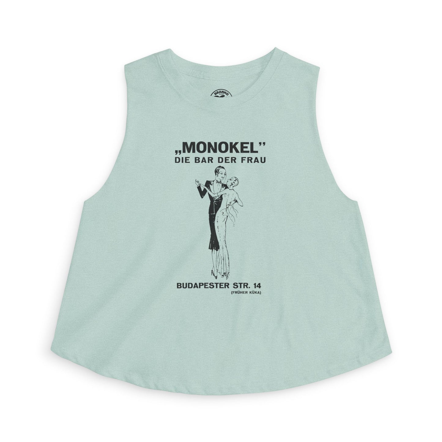 Monokel Crop Top(Early 1930's Berlin Germany Lesbian Bar/Closed by Nazis in 1933/Translation: Monocle The Women's Bar)