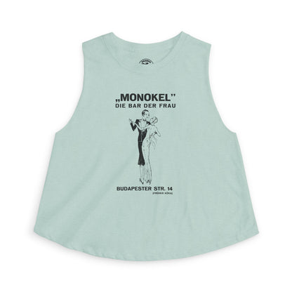 Monokel Crop Top(Early 1930's Berlin Germany Lesbian Bar/Closed by Nazis in 1933/Translation: Monocle The Women's Bar)