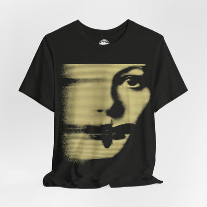 Silence of the Lambs (Large Graphic with Vintage Line Print Effect/Jodie Foster Shirt)