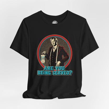 Are You Being Served? (Mr. Humphries/Vintage Rock Tee Style Graphic/John Inman)