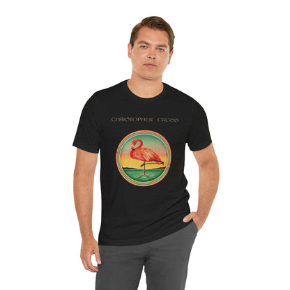 Christopher Cross (Debut Album Artwork T-Shirt with Vintage Print Effect/Yacht Rock Shirt)