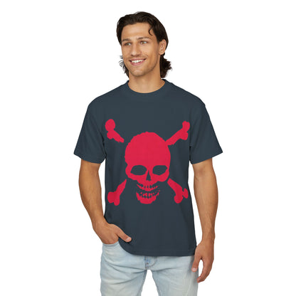 Pink Skull & Crossbones (Special Edition Boxy Heavy Tee/260 GSM/100% Combed Cotton)
