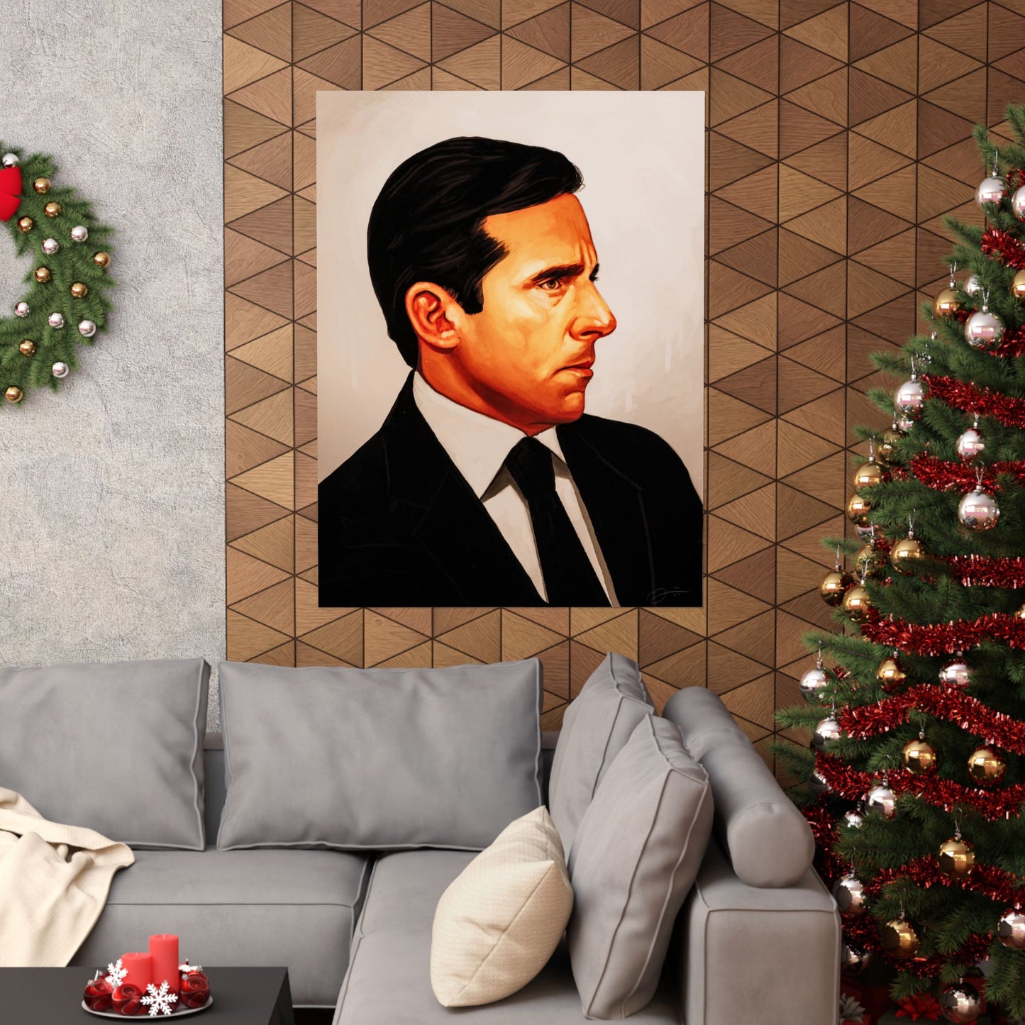 Michael Scott Portrait Poster (The Office Michael Scott/Steve Carrel/The Office Poster)