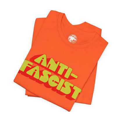 Anti-Fascist (70's Font with Vintage Print Effect)