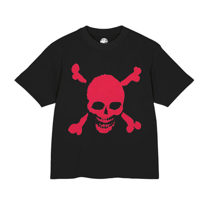 Pink Skull & Crossbones (Special Edition Boxy Heavy Tee/260 GSM/100% Combed Cotton)