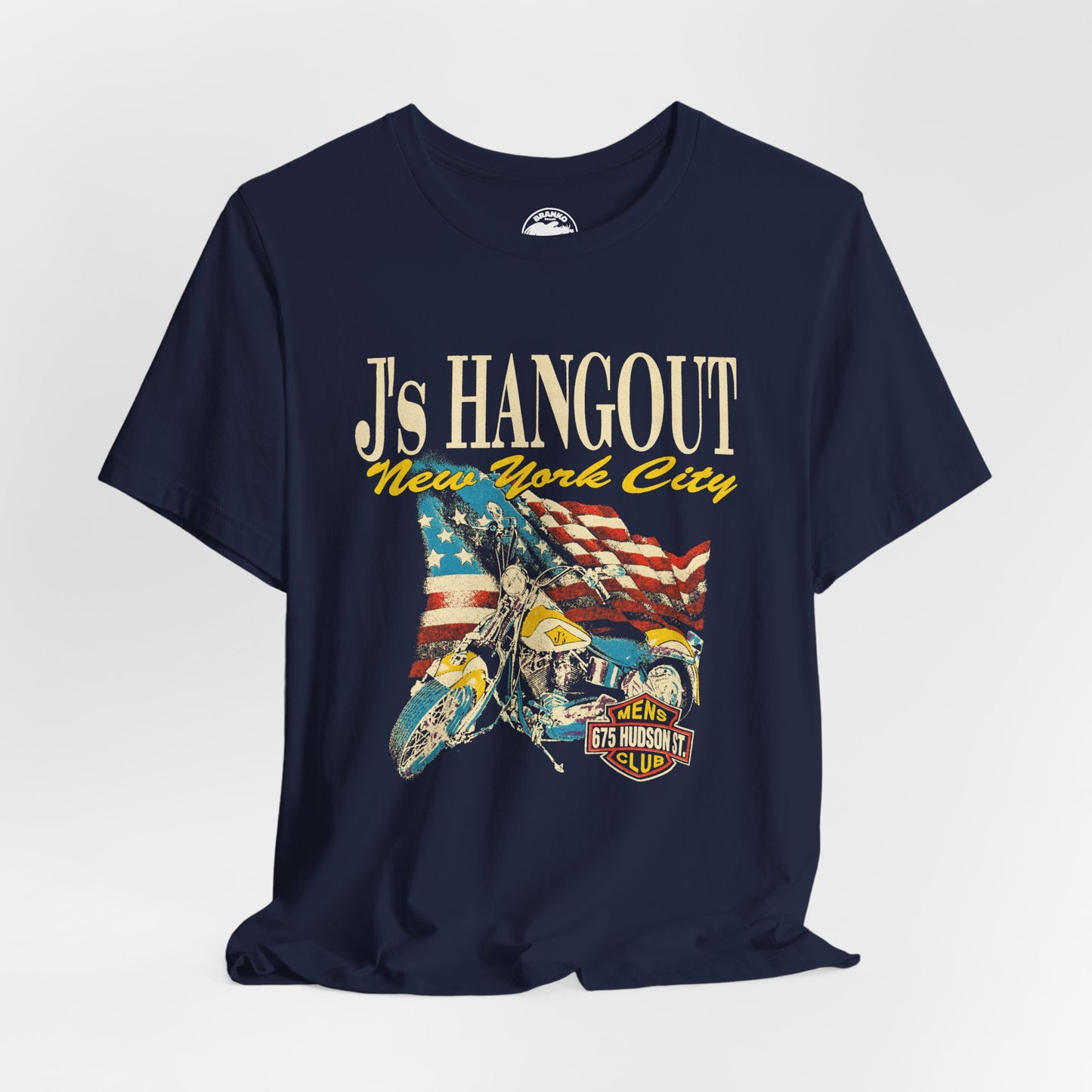 J’s Hangout New York City (NYC Gay Leather Bar/1970s–1980s/Replica Promo Shirt)