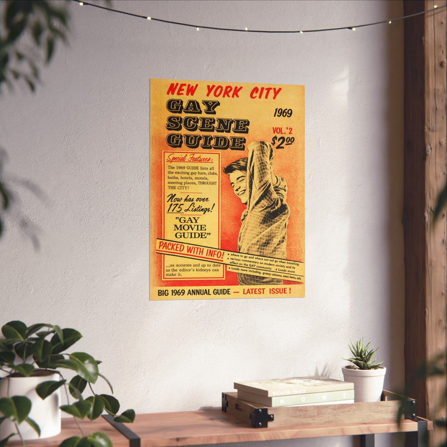 New York City Gay Scene Guide (1969 Edition Poster Reprint)