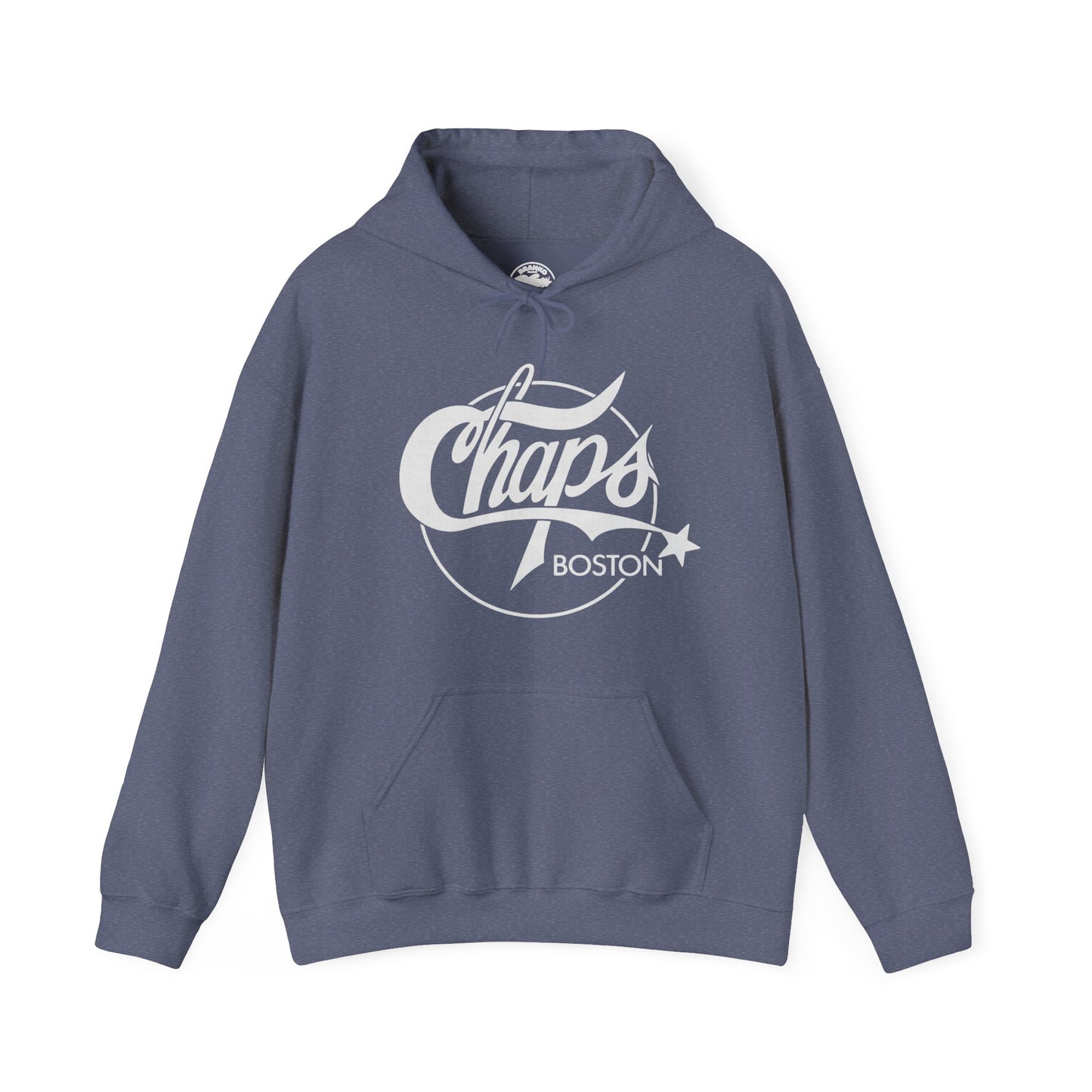 Chaps Boston Hoodie (Boston Gay Bar/80's and 90's/80's Logo with Vintage Print Effect)