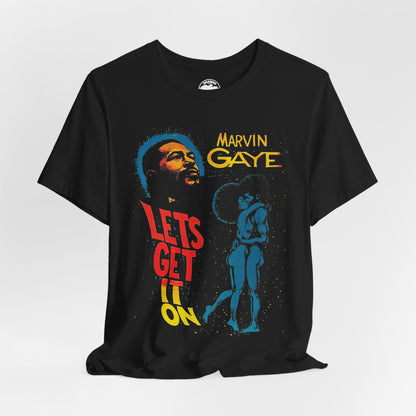 Marvin Gaye (Let's Get it On 70's Black Poster Graphic)