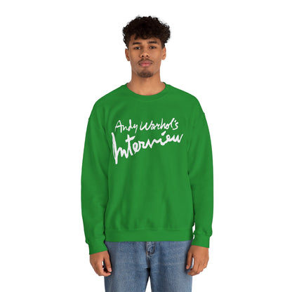 Interview Magazine Logo Sweatshirt (Replica Promo Sweatshirt/Andy Warhol's Interview Magazine)